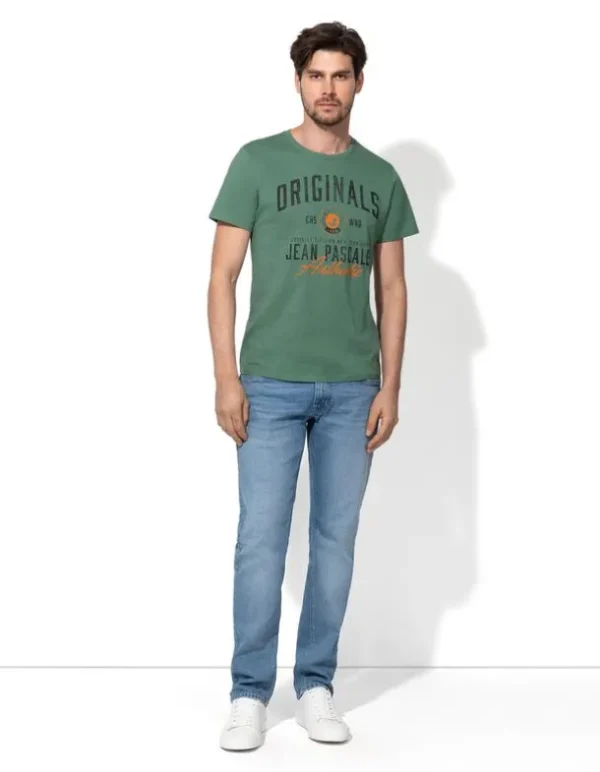 T-Shirt - Frontprint - hellgrün
