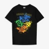 T-Shirt - Frontprint - schwarz