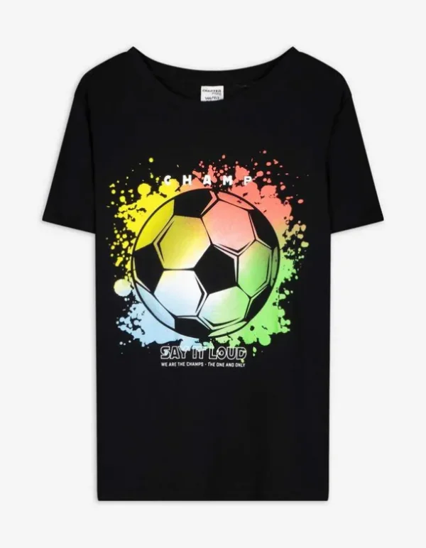 T-Shirt - Frontprint - schwarz