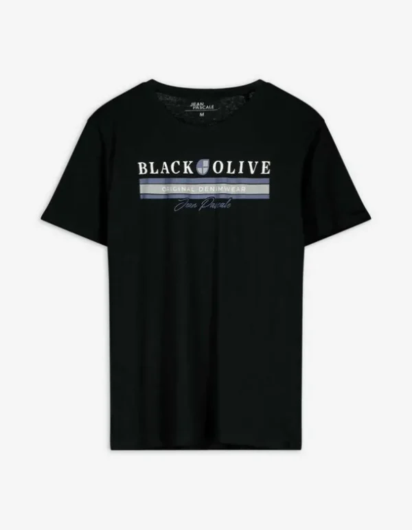 T-Shirt - Frontprint - schwarz