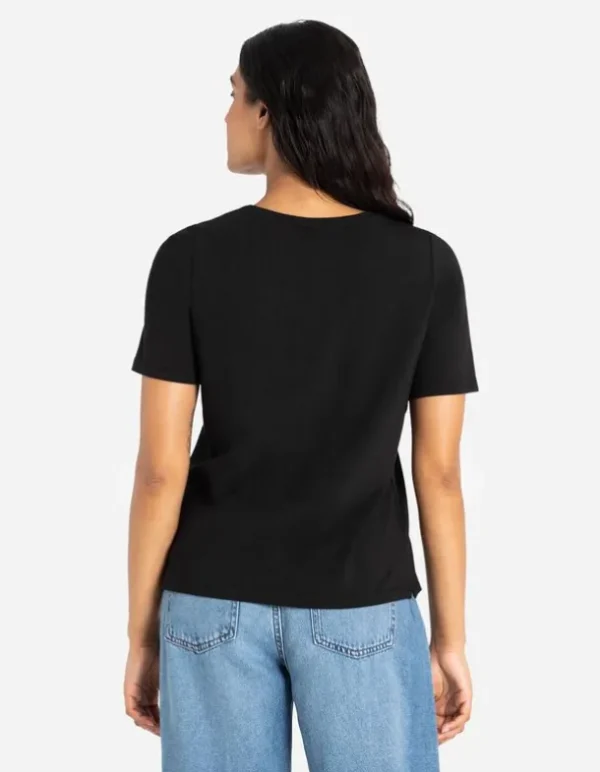 T-Shirt - Frontprint - schwarz