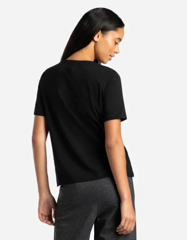 T-Shirt - Frontprint - schwarz
