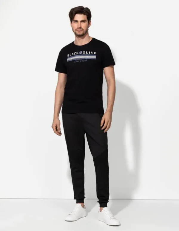 T-Shirt - Frontprint - schwarz