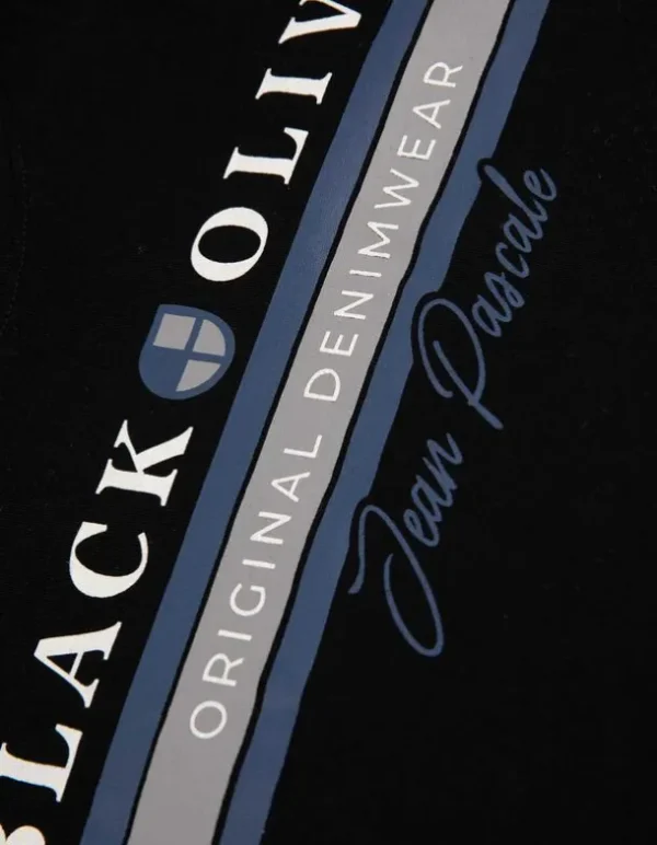 T-Shirt - Frontprint - schwarz