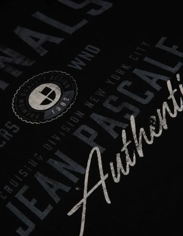 T-Shirt - Frontprint - schwarz