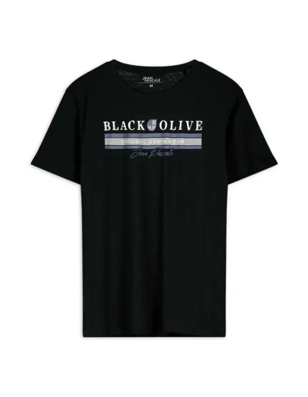 T-Shirt - Frontprint - schwarz