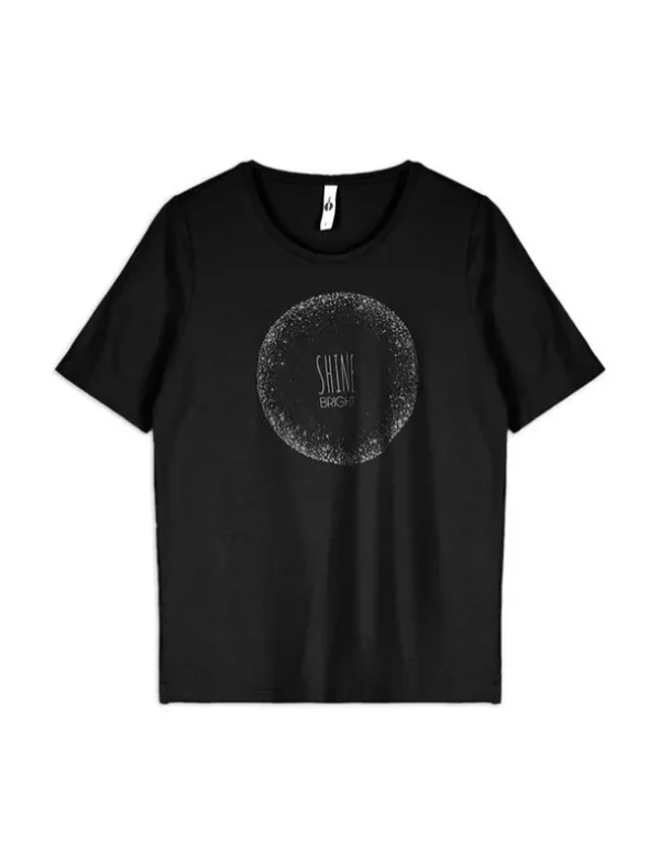 T-Shirt - Frontprint - schwarz