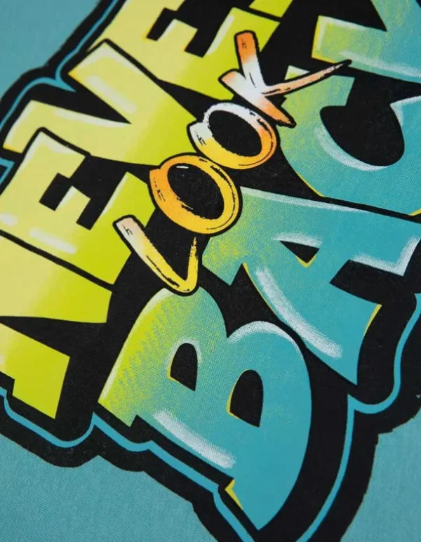 T-Shirt - Frontprint - türkis