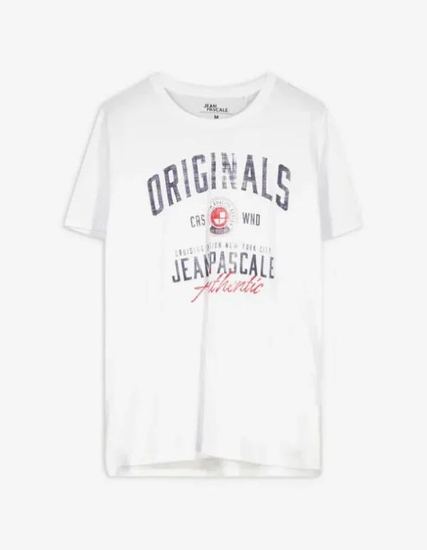 T-Shirt - Frontprint - weiß