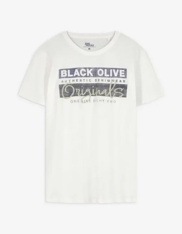 T-Shirt - Frontprint - weiß