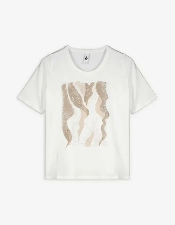T-Shirt - Frontprint - weiß
