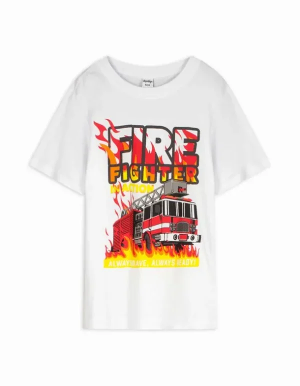 T-Shirt - Frontprint - weiß