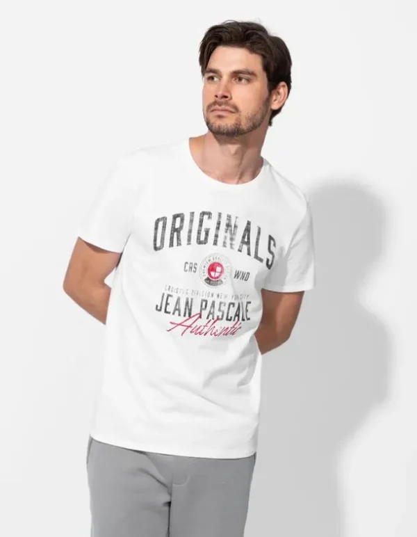 T-Shirt - Frontprint - weiß