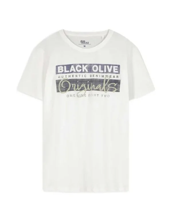 T-Shirt - Frontprint - weiß