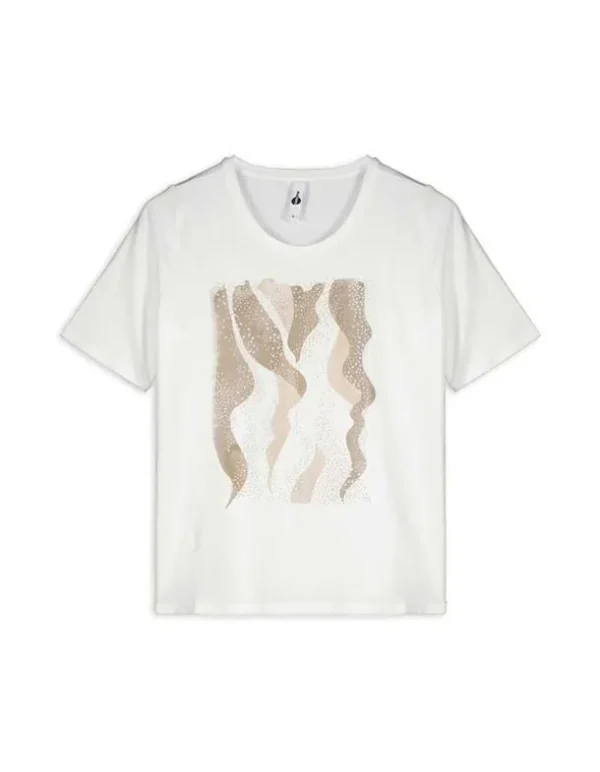 T-Shirt - Frontprint - weiß