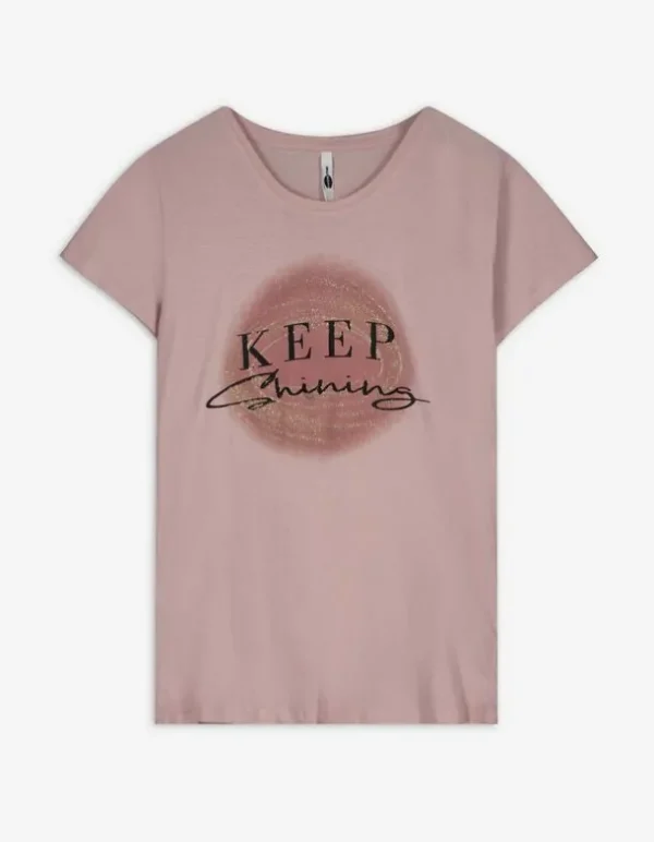T-Shirt - Glitzerprint - lila