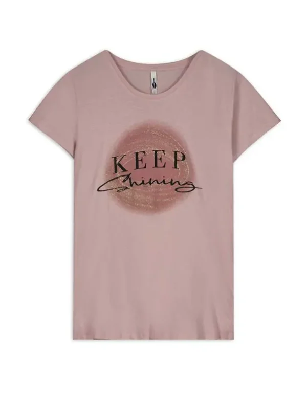 T-Shirt - Glitzerprint - lila
