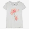 T-Shirt - Glitzerprint - weiß