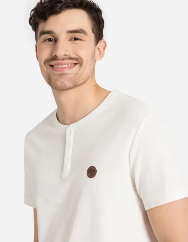 T-Shirt - Henley-Ausschnitt
