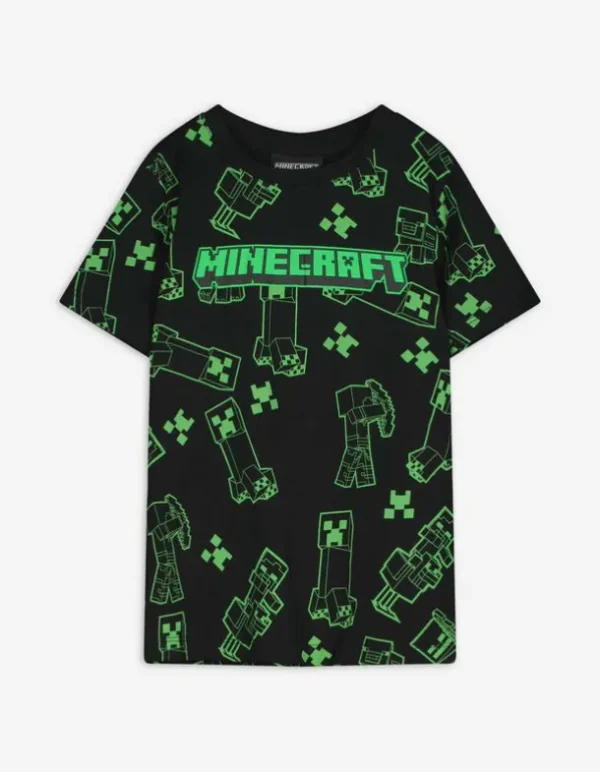 T-Shirt - Minecraft - schwarz