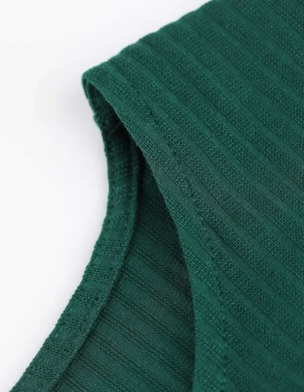 T-Shirt - Muschelsaum - dunkelgrün