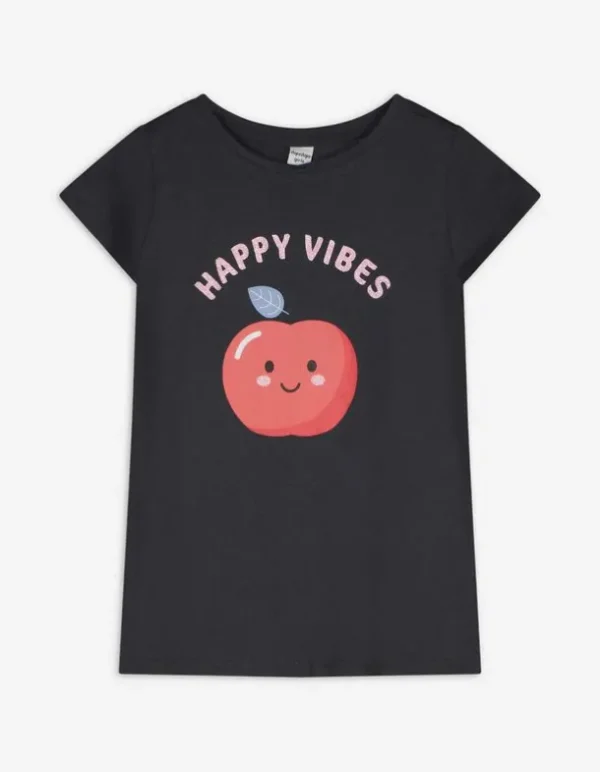 T-Shirt - Print - dunkelgrau