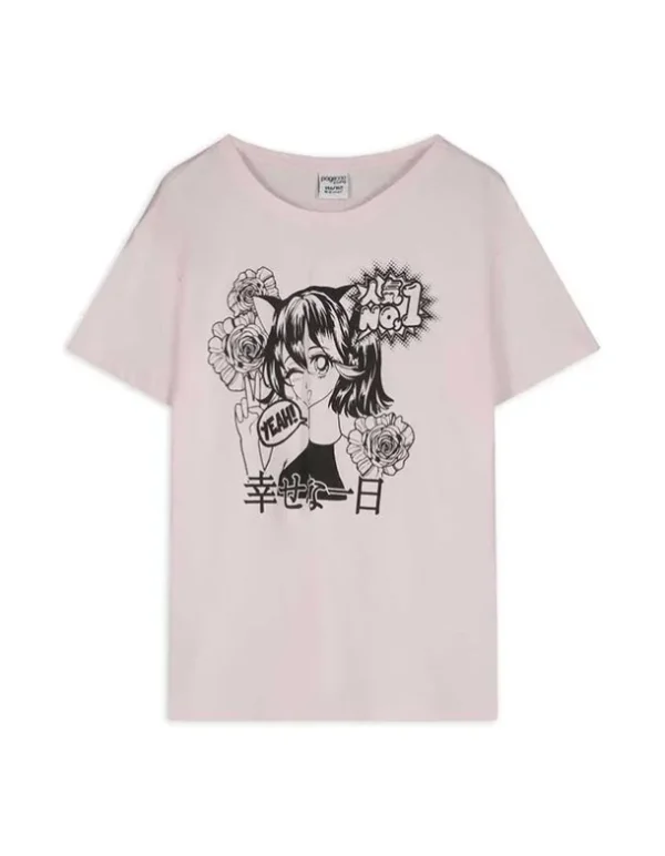 T-Shirt - Print - rosa