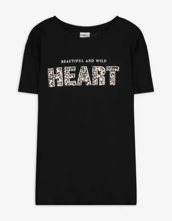 T-Shirt - Print - schwarz