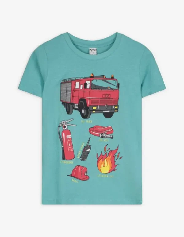 T-Shirt - Print - türkis
