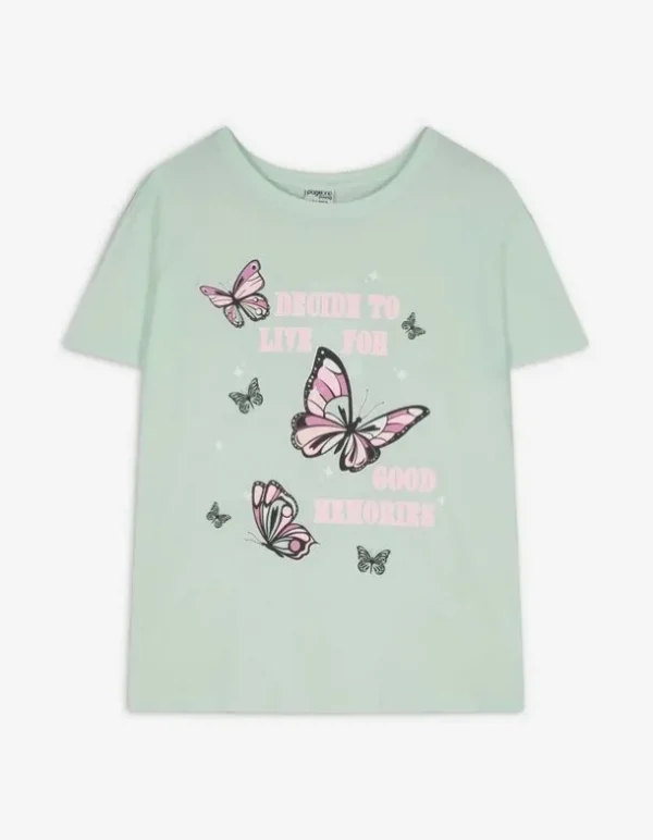 T-Shirt - Print - türkis