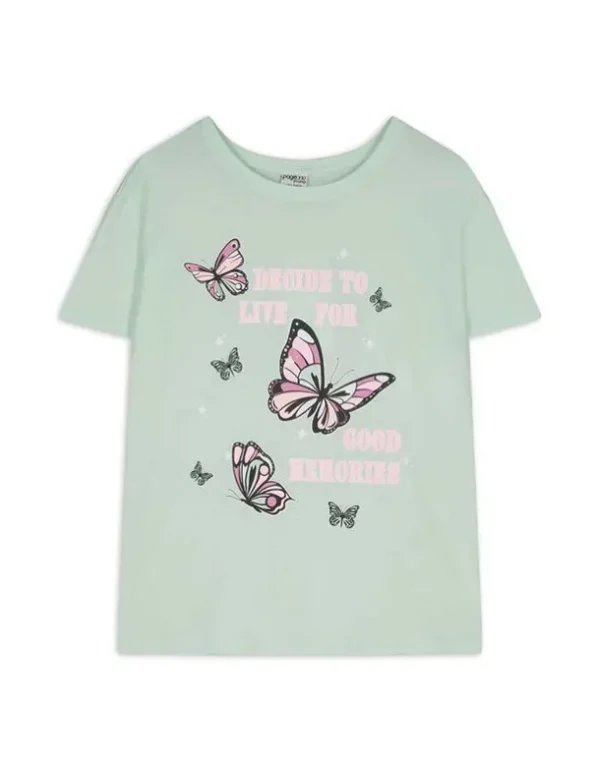T-Shirt - Print - türkis