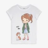 T-Shirt - Print - weiß