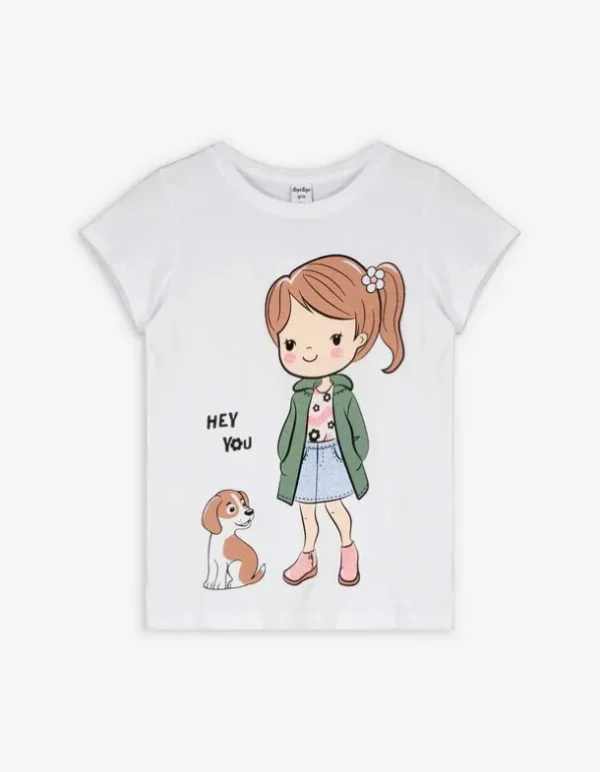 T-Shirt - Print - weiß
