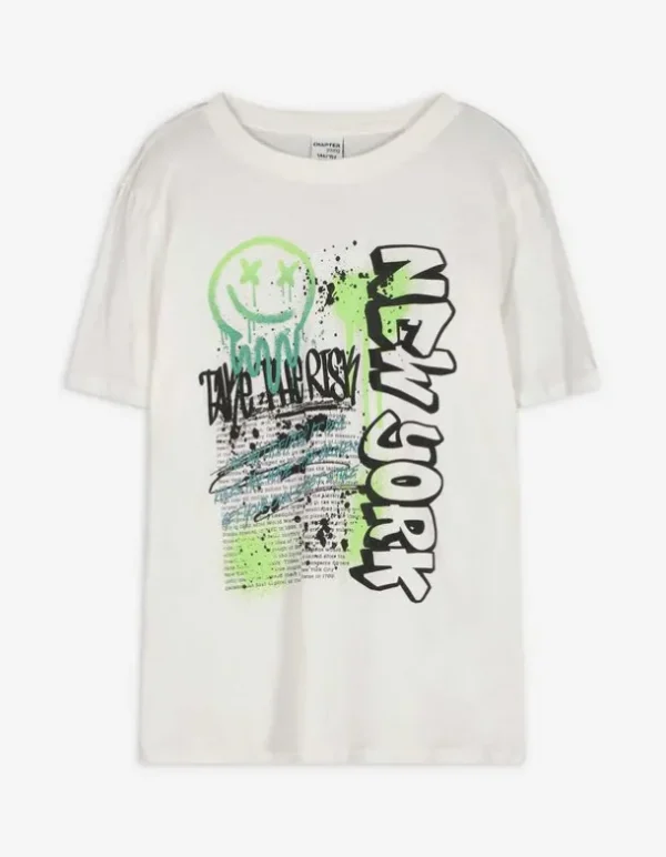 T-Shirt - Print - weiß