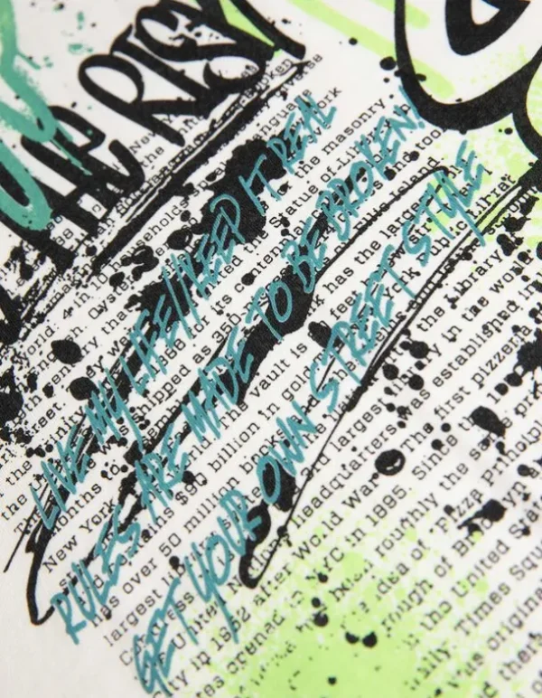 T-Shirt - Print - weiß