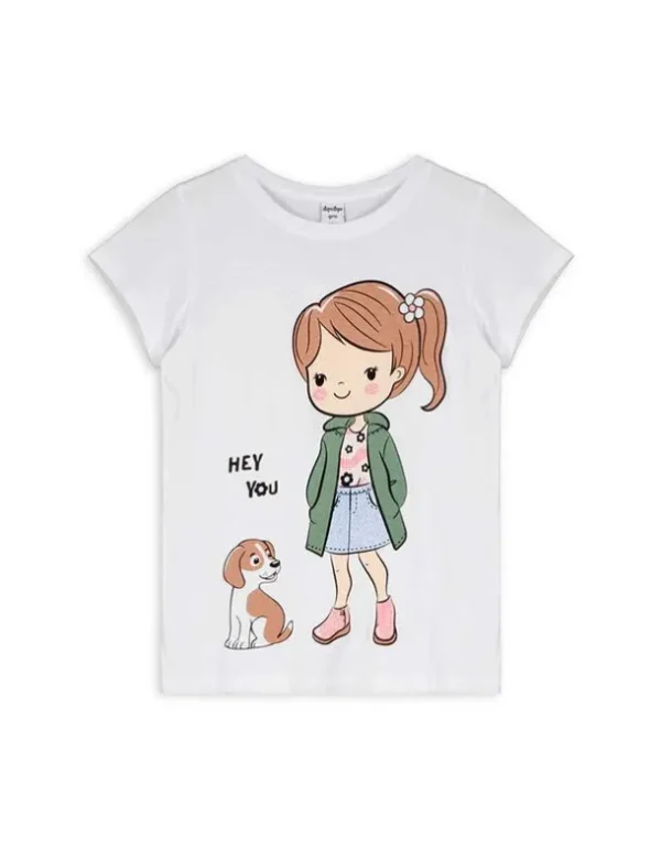 T-Shirt - Print - weiß