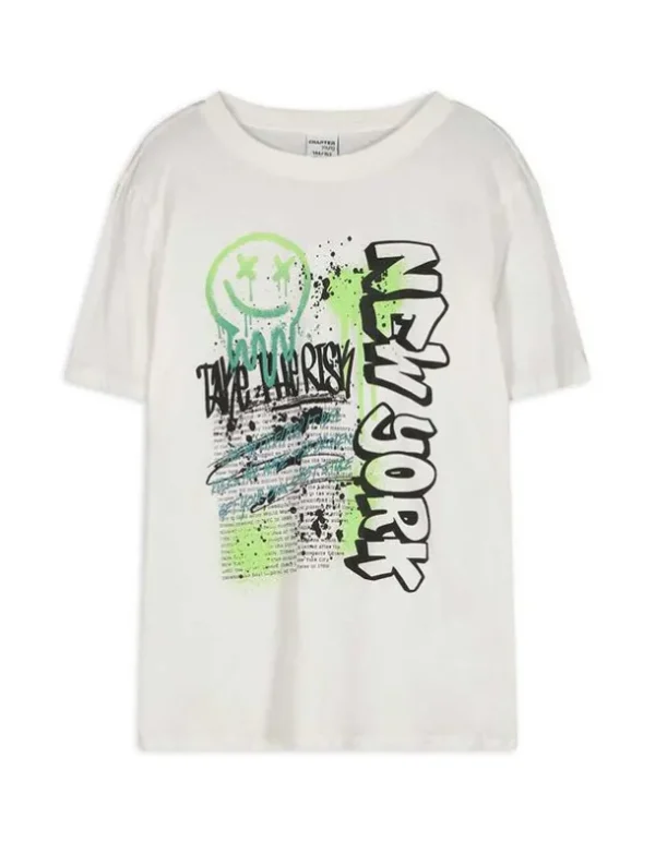 T-Shirt - Print - weiß