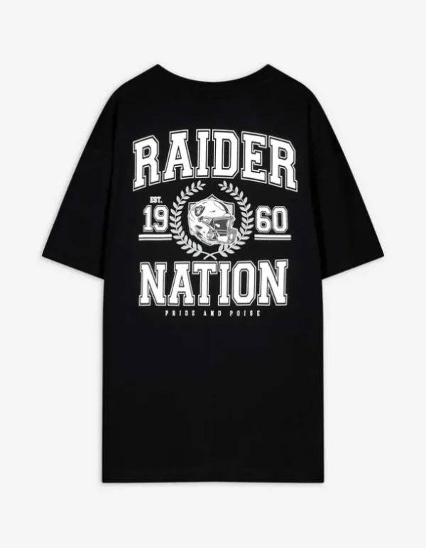 T-Shirt - Rückenprint - schwarz