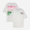 T-Shirt - Rückenprint - weiß
