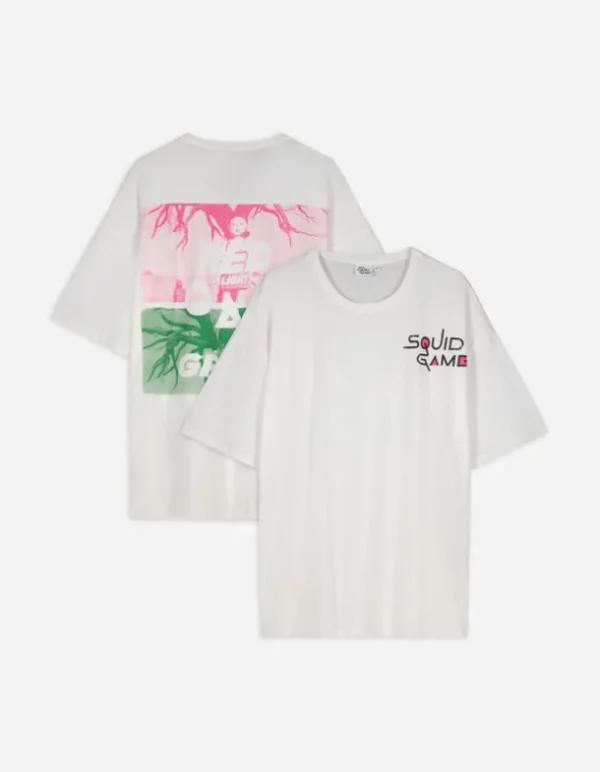 T-Shirt - Rückenprint - weiß