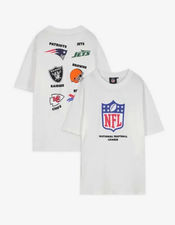 T-Shirt - Rückenprint - weiß