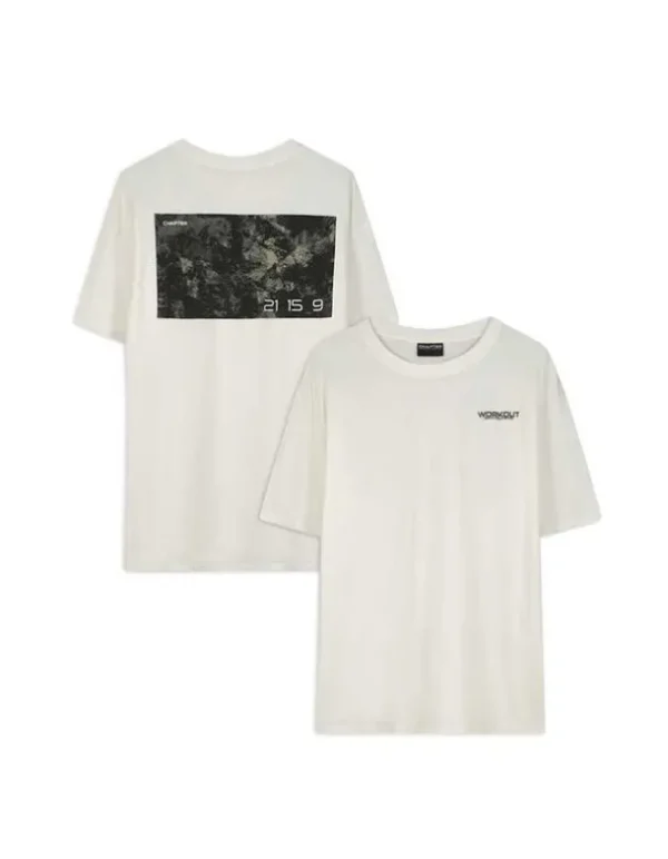 T-Shirt - Rückenprint - weiß