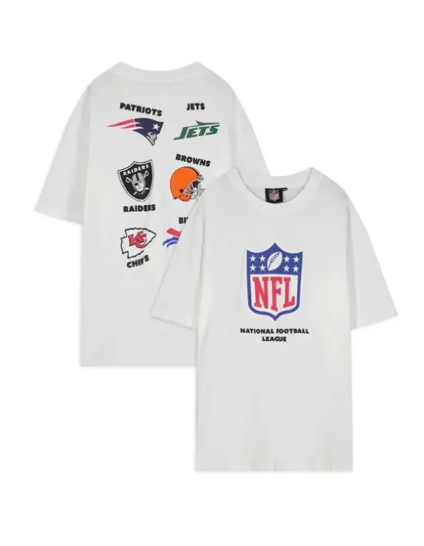 T-Shirt - Rückenprint - weiß