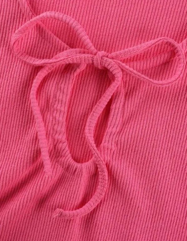 T-Shirt - Schlüsselloch-Ausschnitt