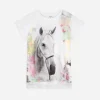 T-Shirt - Spitzenbesatz