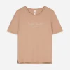 T-Shirt - Stickereien - beige