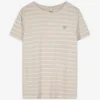 T-Shirt - Stickereien - beige