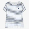 T-Shirt - Stickereien - blau