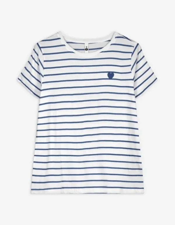 T-Shirt - Stickereien - blau