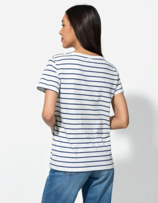 T-Shirt - Stickereien - blau